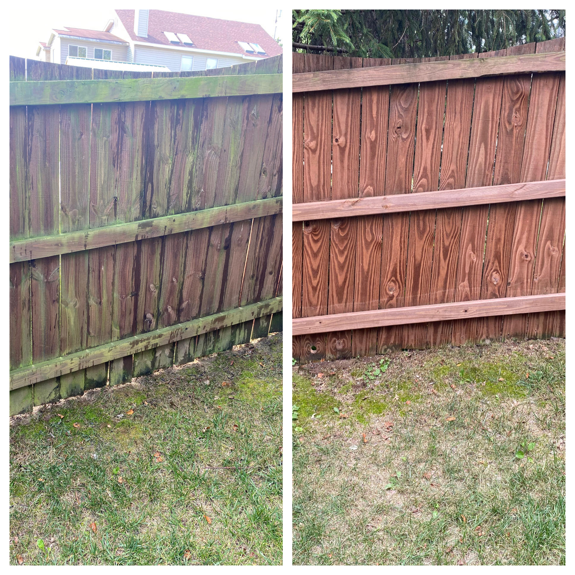 Wood fence restoration